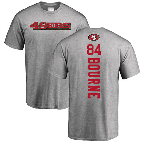 Men San Francisco 49ers Ash Kendrick Bourne Backer #84 NFL T Shirt